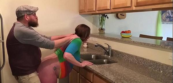  Anal Surprise for Pregnant Milf in Kitchen Step Mother and Son Taboo - BunnieAndTheDude